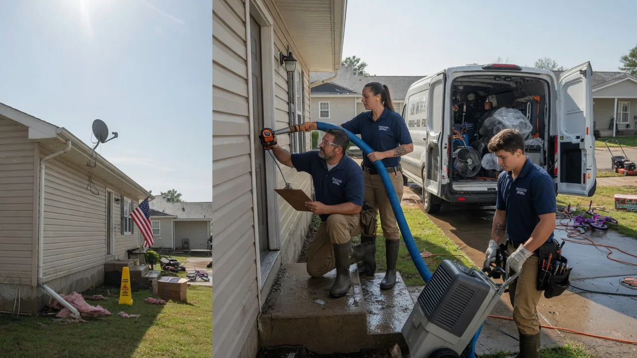 Ceiling Water Damage Restoration in Oglesby, TX near me